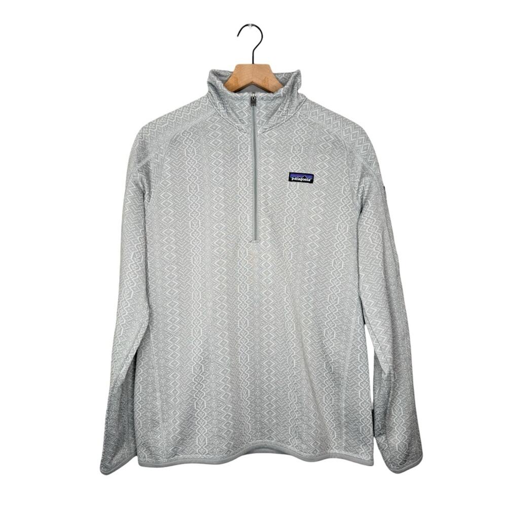 Patagonia Women’s Better Sweater 1/4 Zip Fleece Heather Gray size Large